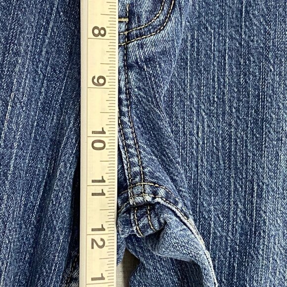 Denver Hayes Jeans Relaxed Fit Flextech Blue Striated Straight Leg 34 X 32 Tag - Picture 10 of 12